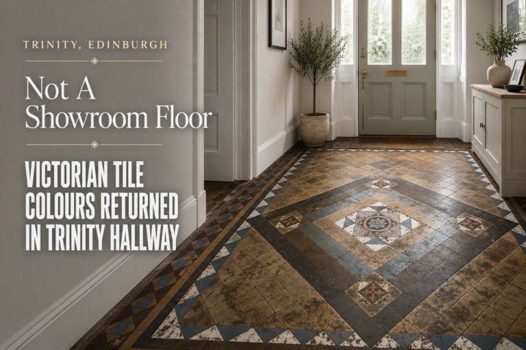 Victorian Tile Colours Highlighted in the Trinity Hallway