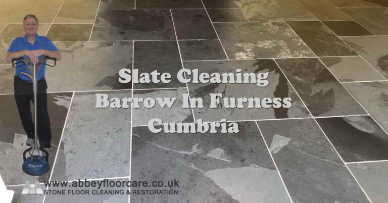 Slate Floor in Barrow Still Grey Despite Cleaning Attempts
